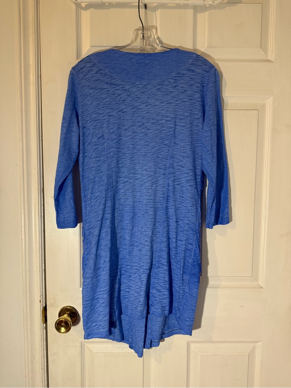 Yest Blue Longline Button Cardigan - Picture 2 of 3